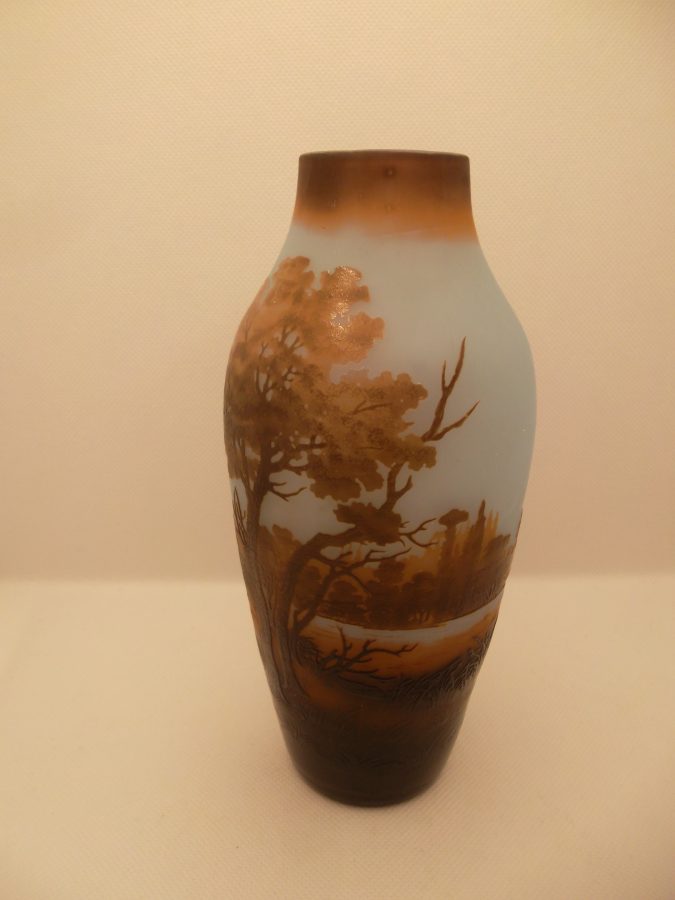 vase pate de verre ancien