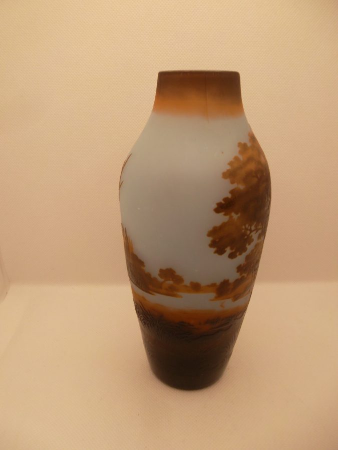 vase pate de verre ancien